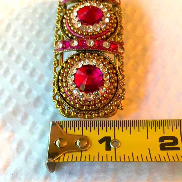 ‼️LAST DAY - Lovely Goldtone Filigree Rhinestone Barrette - Picture 6 of 7